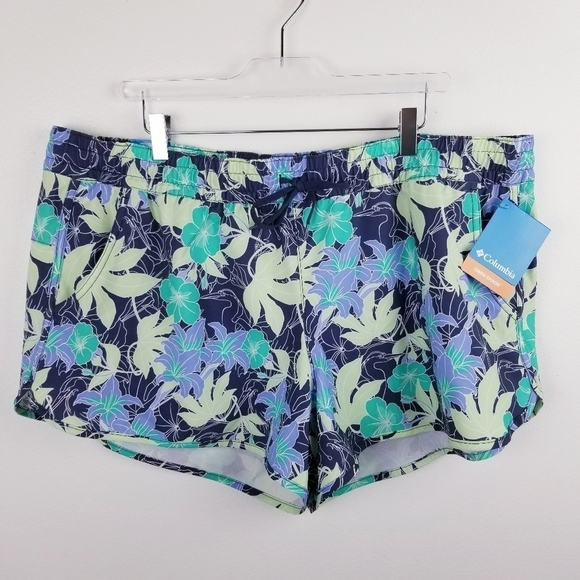 Columbia Bogata Bay Stretch Floral Printed Shorts NWT size XXL - Picture 7 of 16